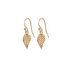 Small Gold Leaf Earrings