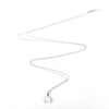 Long Wishbone Necklace in Silver