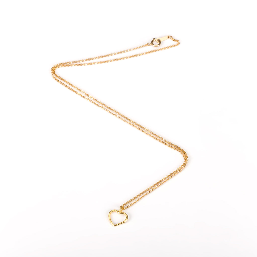 Heart Necklace in Gold