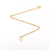 Small Leaf Necklace in Gold