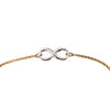 Mixed Metal Infinity Bracelet