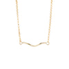 Wavy Bar Necklace in Gold