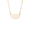 Half Moon Necklace in Gold