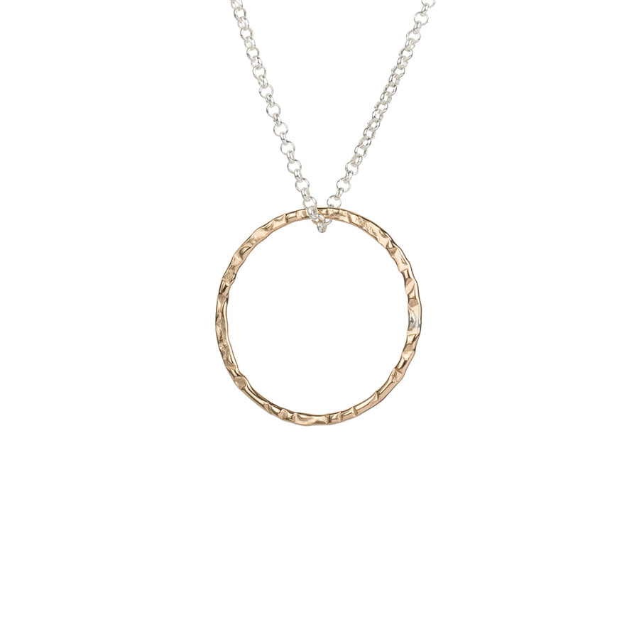 Mixed Necklace with large Circle