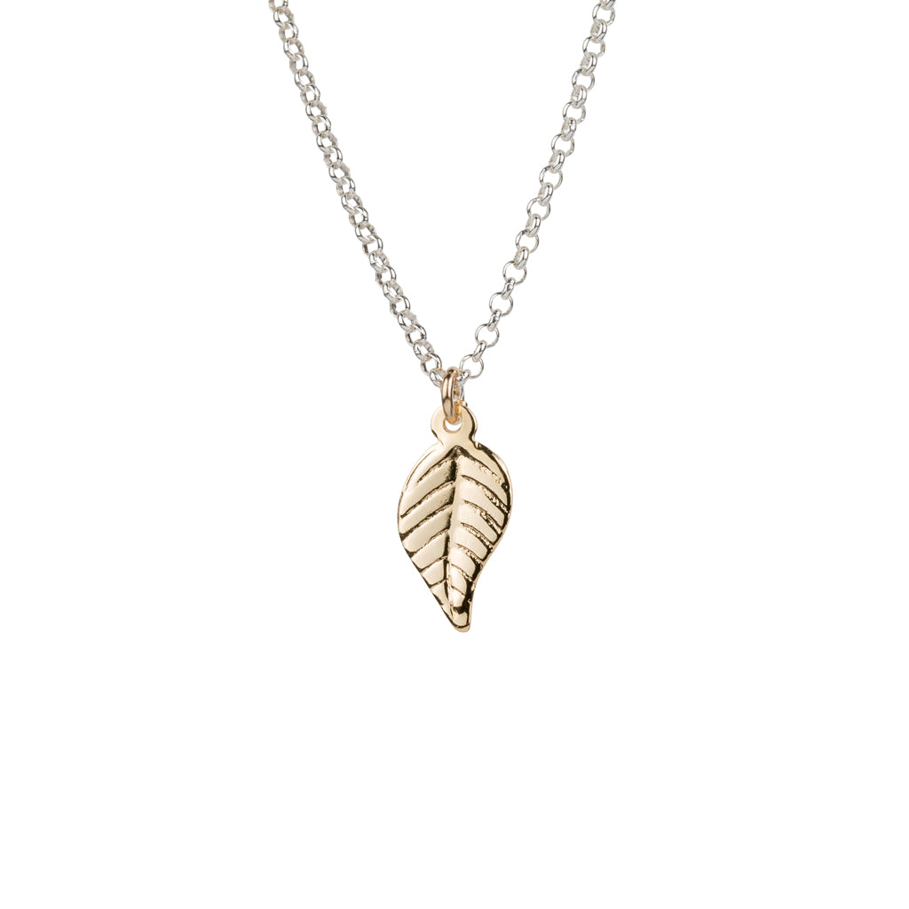 Mixed Necklace with Leaf