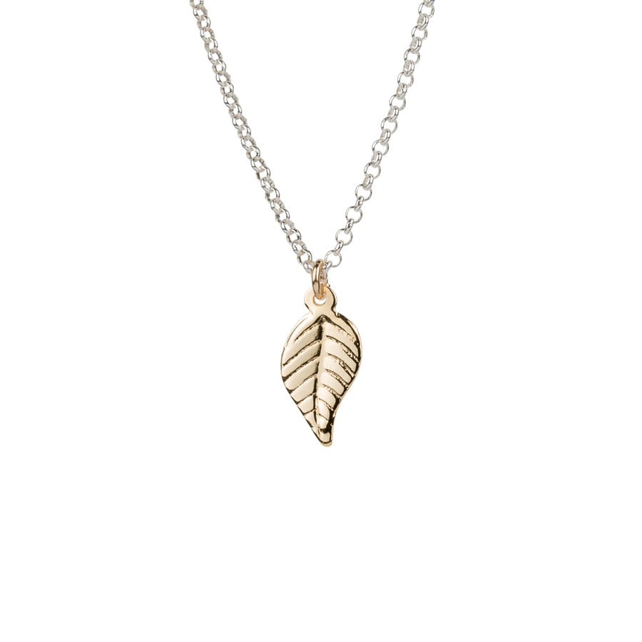 Mixed Necklace with Leaf