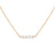 Gold Necklace with Freshwater Pearl Link