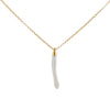 Gold Necklace with Pearl Spike pendant