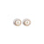 Silver Pearl Stud Earrings