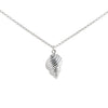 Long Silver Necklace with Large Sea Shell