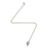 Long Silver Necklace with Large Sea Shell