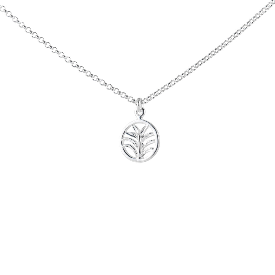 Silver Palm Necklace