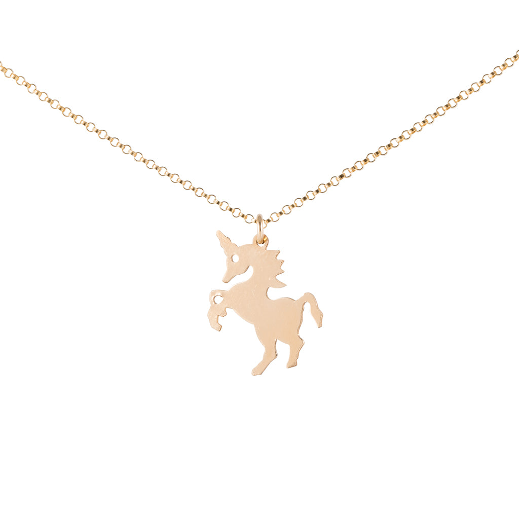 Gold Unicorn Necklace