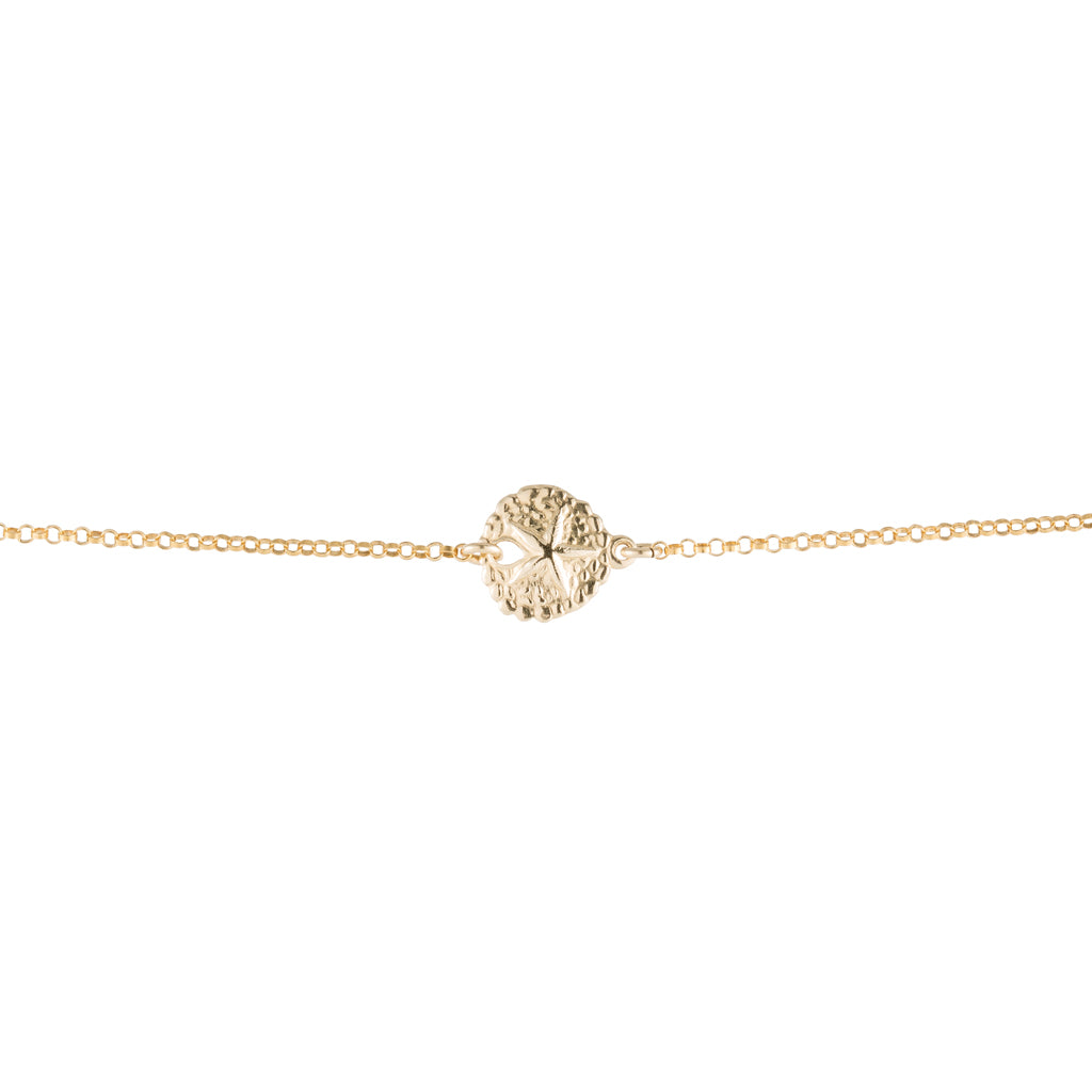 Sand dollar Bracelet in Gold