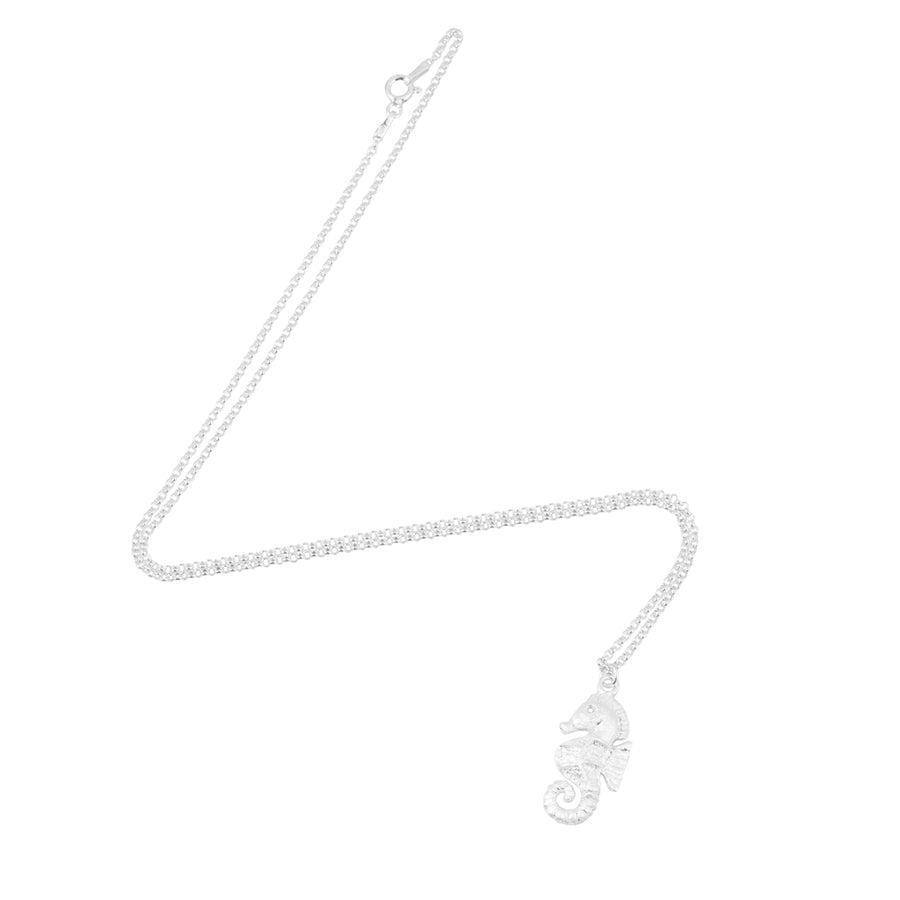 Seahorse Necklace in Silver