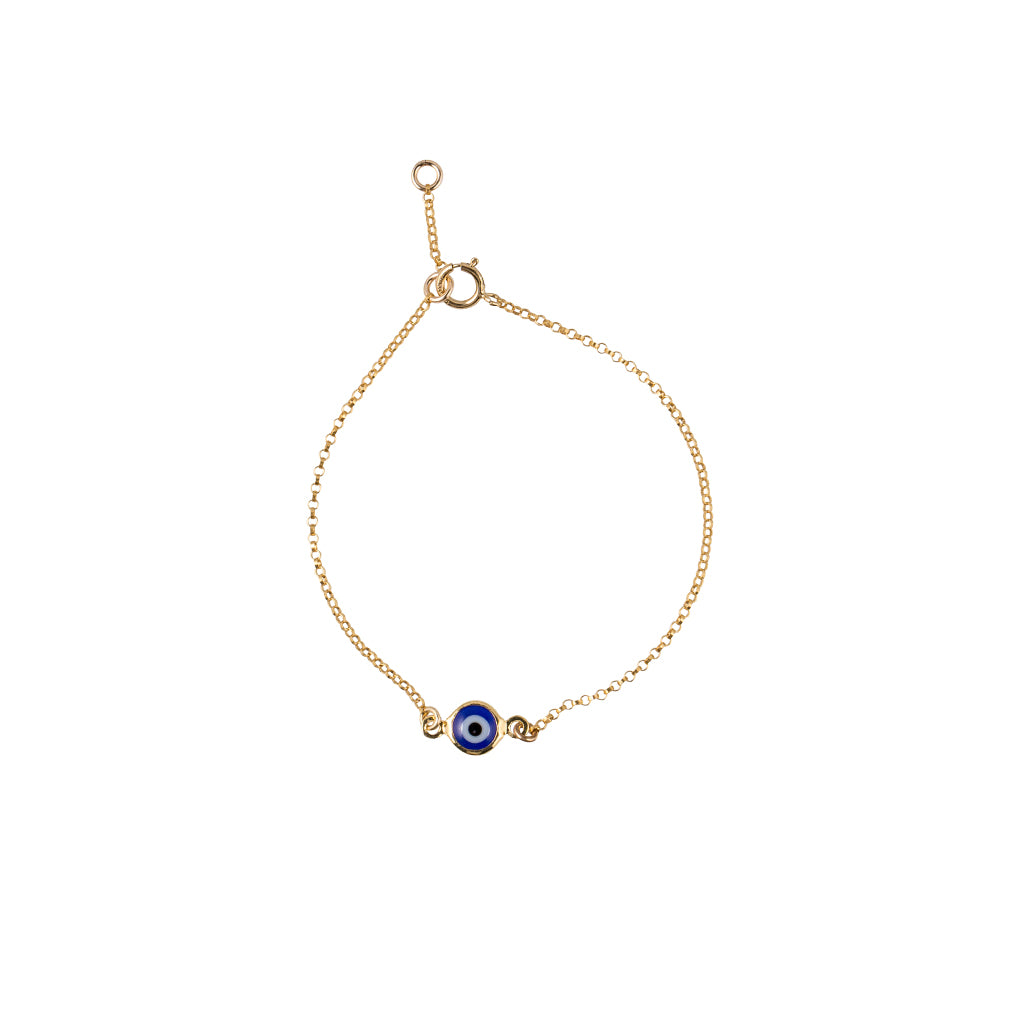 Evil Eye Bracelet in Gold
