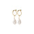 Baroque Pearl Huggie Earrings