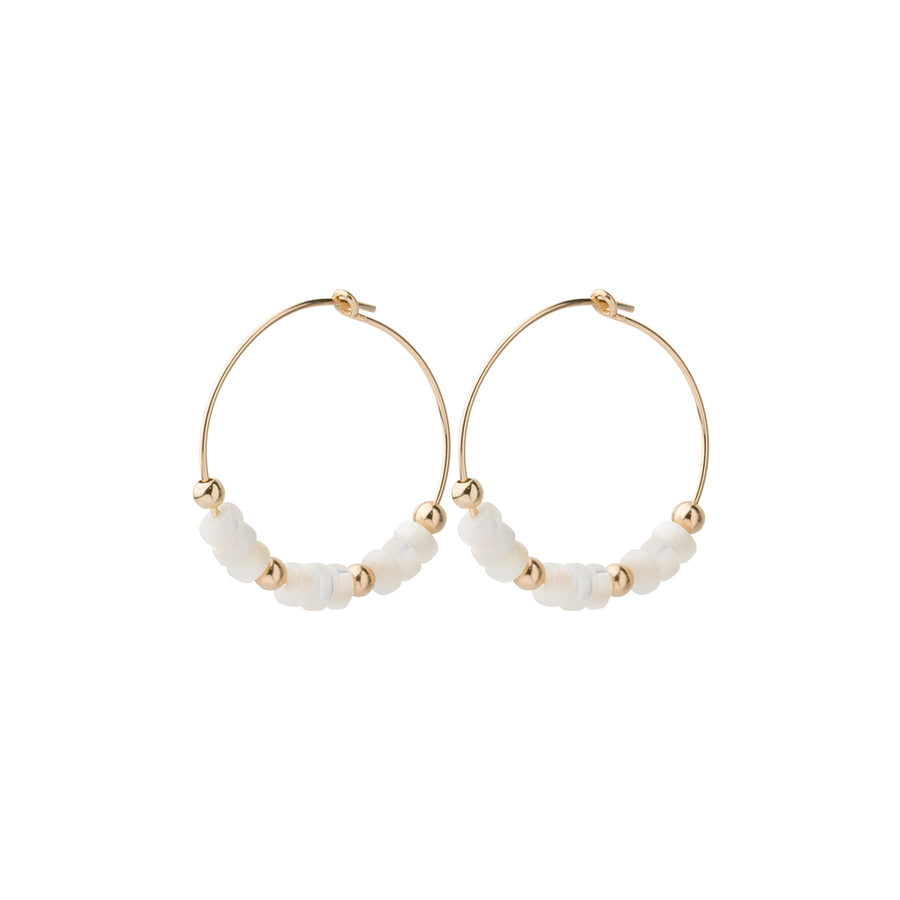 Mother of Pearl Hoops