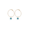 Small Evil Eye Hoops
