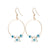 Mother of Pearl Evil Eye Hoops