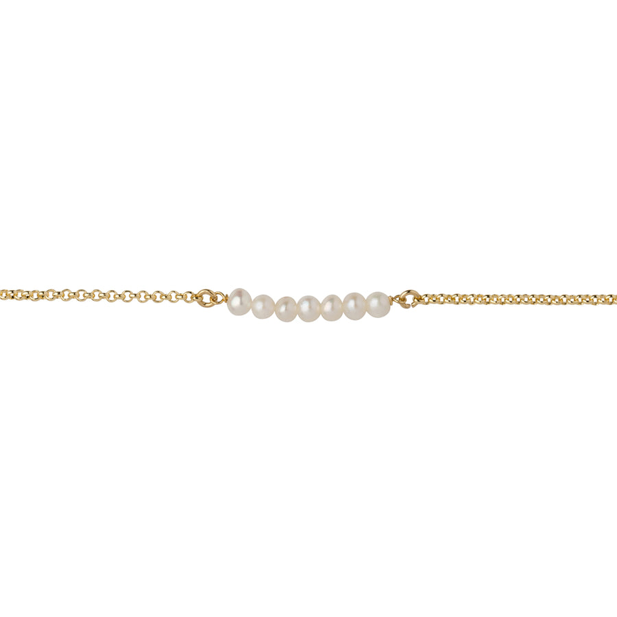 Pearl Bar Bracelet in Gold