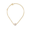 Single Pearl Bracelet in Gold