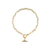 T Bar and Toggle Bracelet in Gold