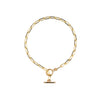 T Bar And Toggle Necklace In Gold