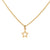Small Cut Out Star Necklace in Gold