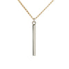 Mixed Vertical Bar Pendant Necklace