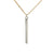 Mixed Vertical Bar Pendant Necklace