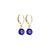 Evil Eye Huggie Earrings in Gold