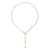 T Bar And Toggle Necklace In Gold