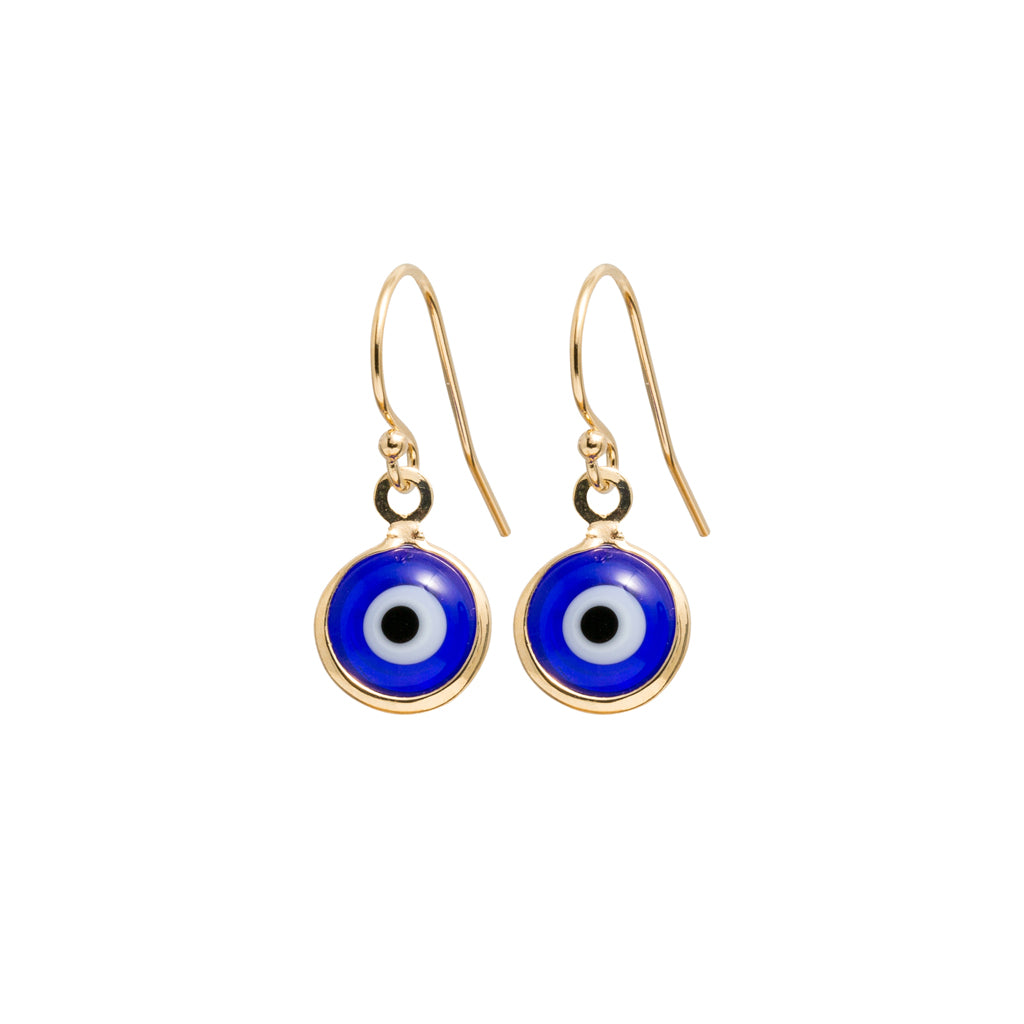 Evil Eye Earrings in Gold