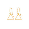 Triangle Outline Earrings in Gold