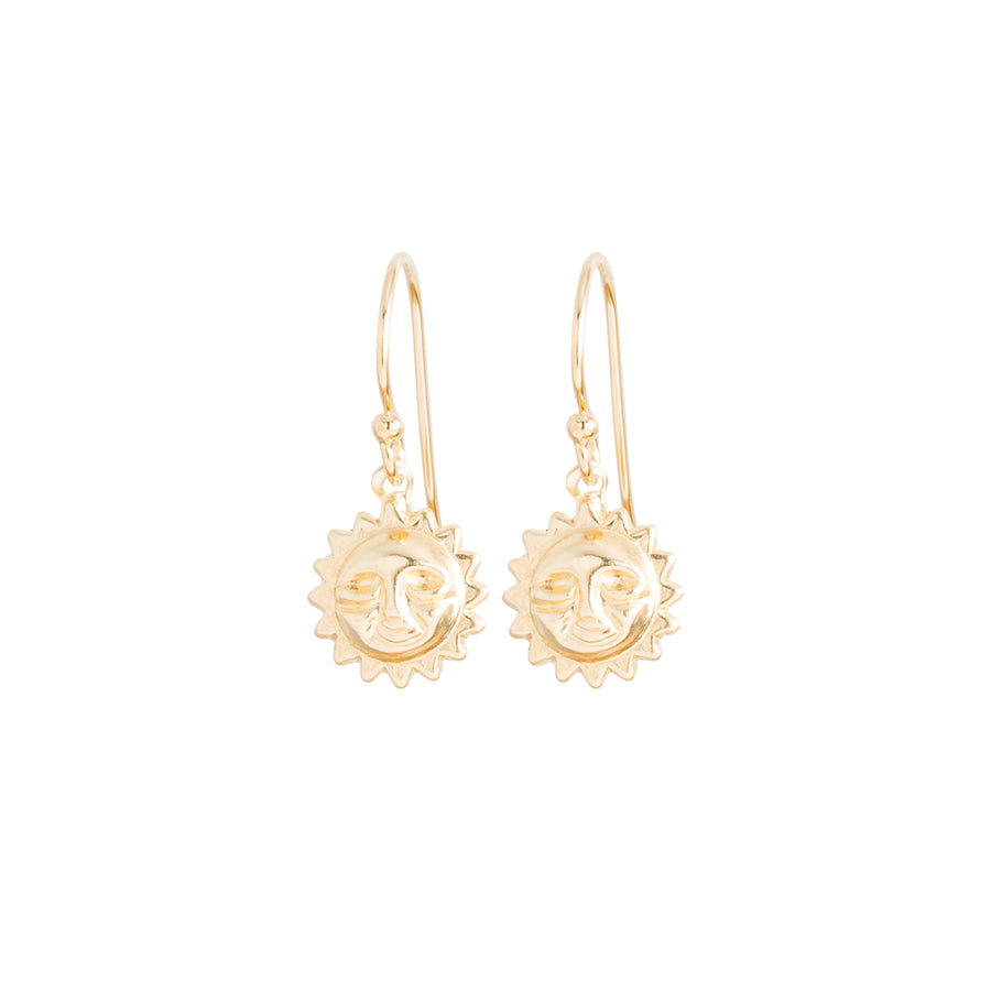 Sun Earrings in Gold