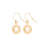 Gold Star Cut Out Earrings