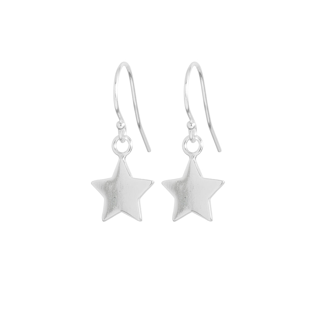 Silver Star Earrings