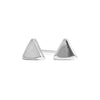Tiny Triangle Stud Earrings in Silver