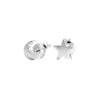 Star & Moon Stud Earrings in Silver