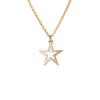 Cut Out Star Necklace in Gold