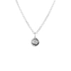 Tiny Evil Eye Necklace in Silver