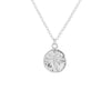 Dragonfly Circle Necklace in Silver