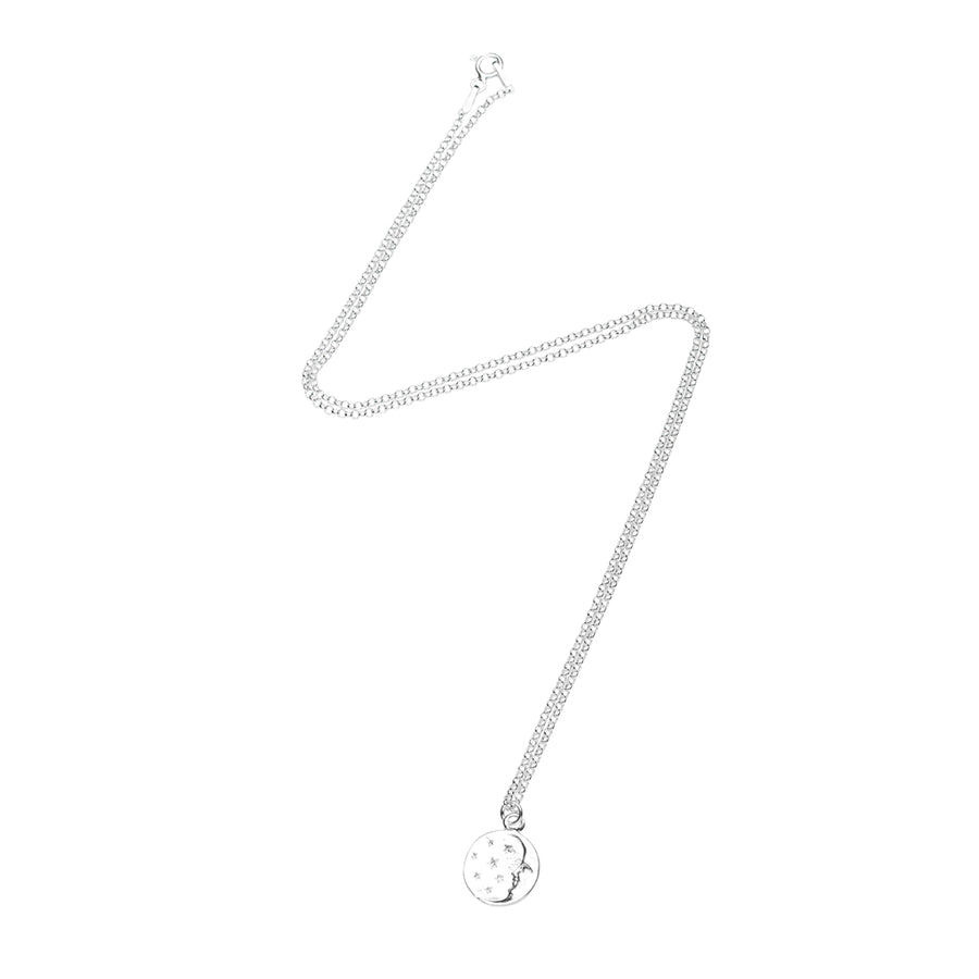 Moon & Stars Necklace in Silver