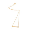Long Rectangle Bar Necklace