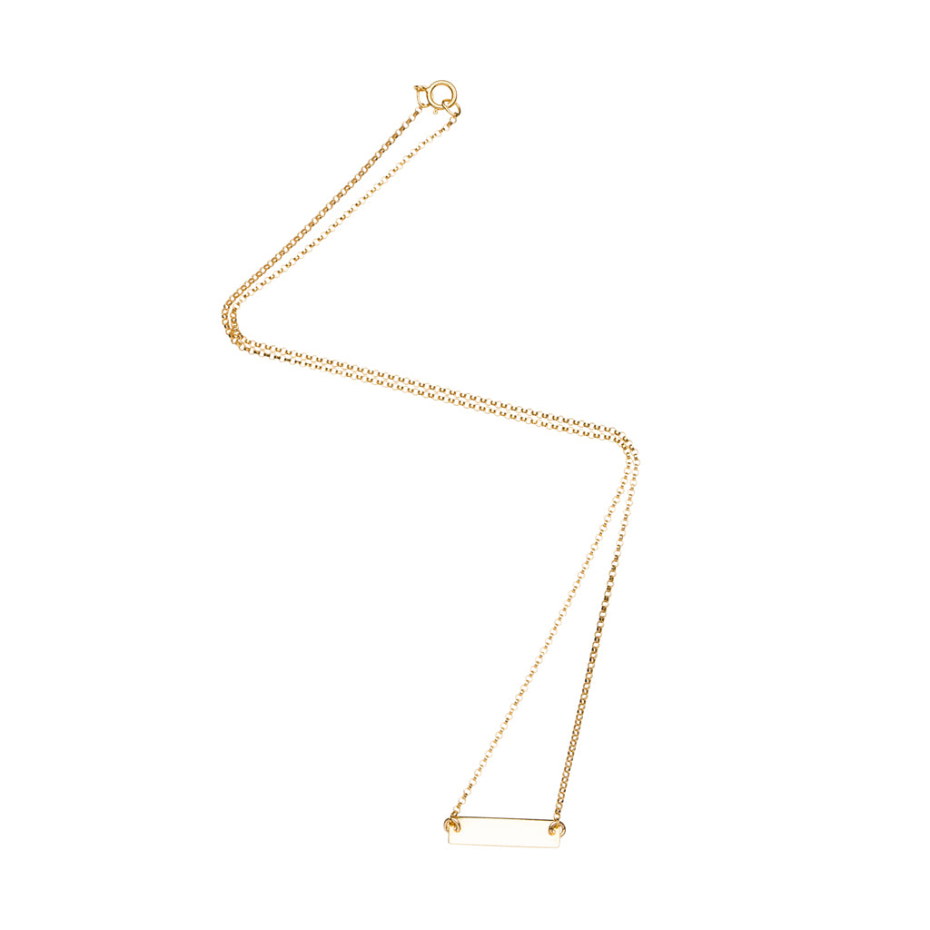 Small Rectangle Bar Necklace