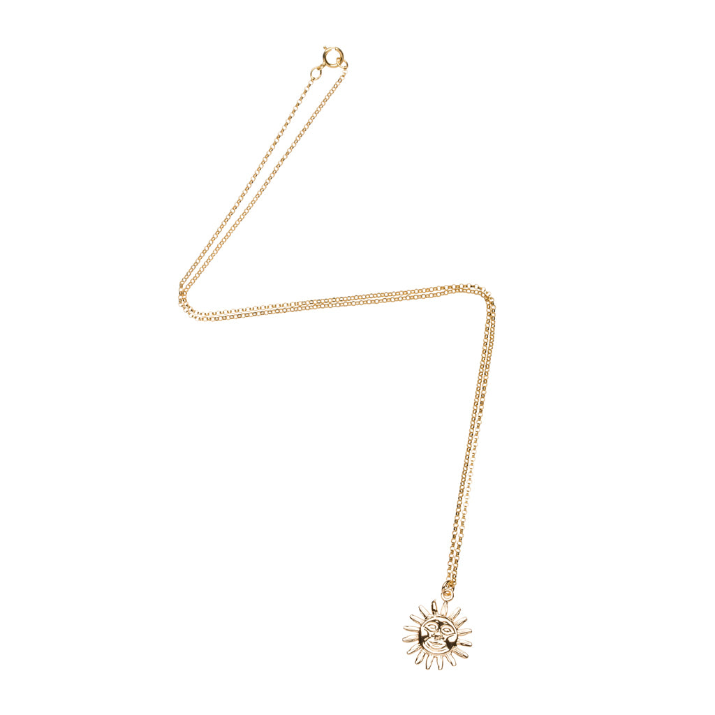 Sun Necklace in Gold