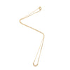 Tiny Crescent Moon Necklace in Gold