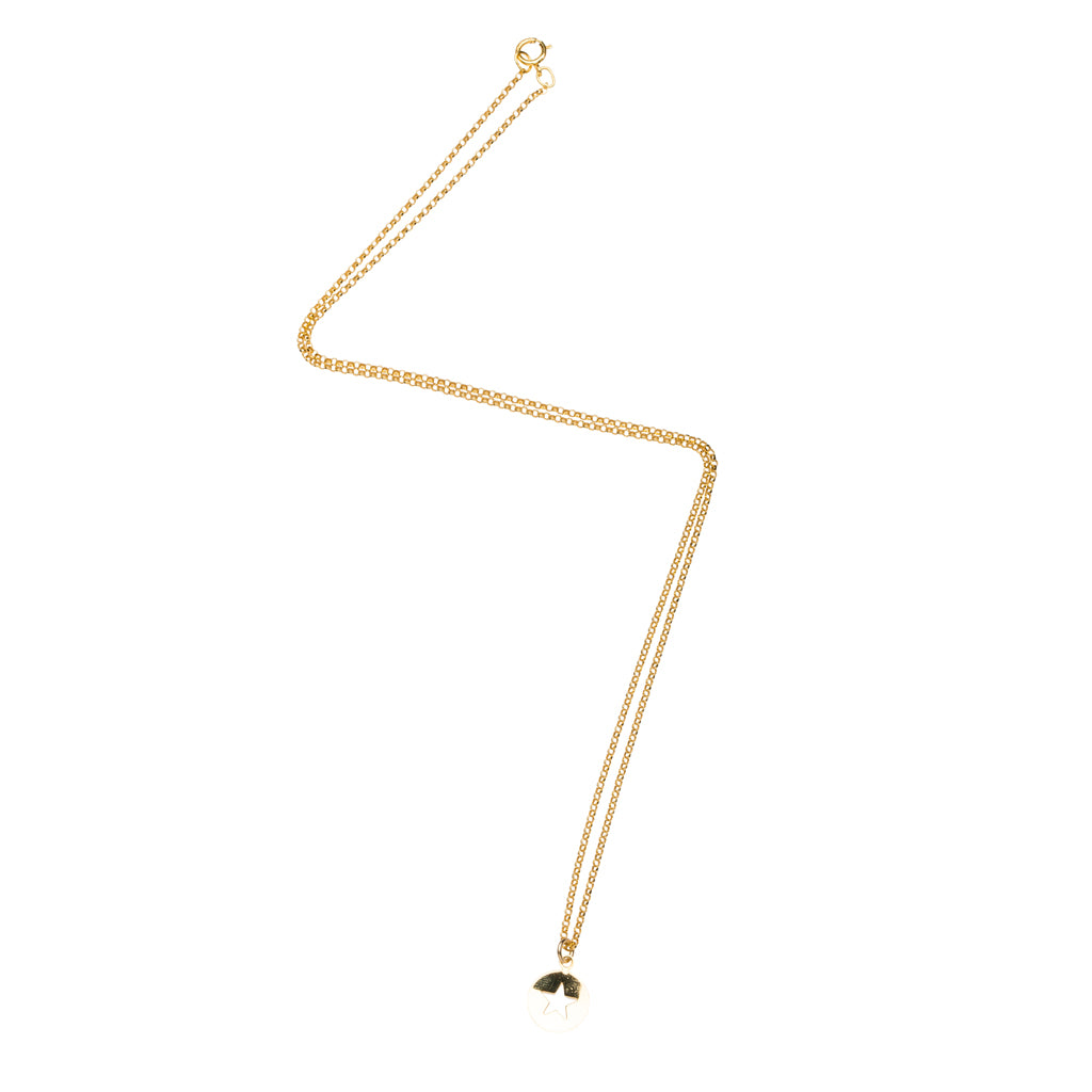 Cut Out Star Necklace in Gold