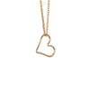 Outline Heart Necklace in Gold